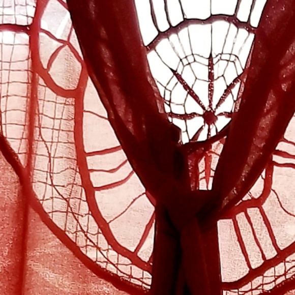 FOREVER 21 Rust Sheer Sleeveless Blouse - Picture 8 of 8